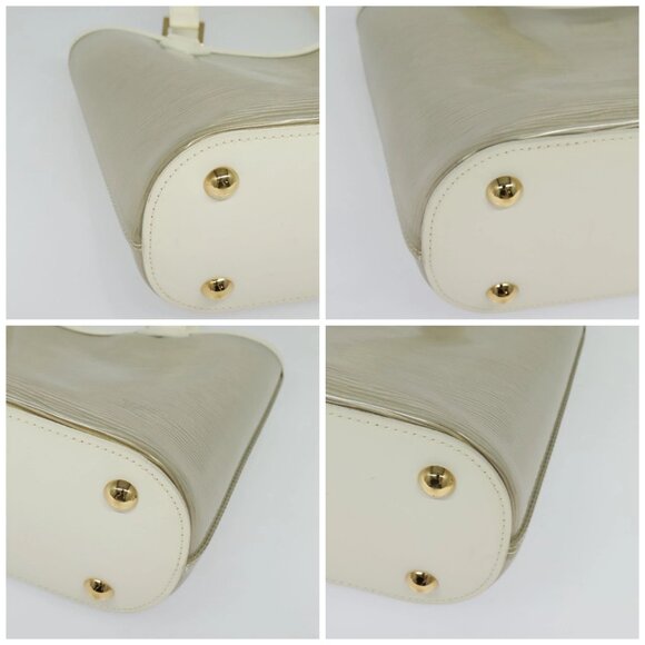 LOUIS VUITTON Epi Plage Mini Lagoon Bay Hand Bag White M92263 LV Auth 134761 - Picture 16 of 16